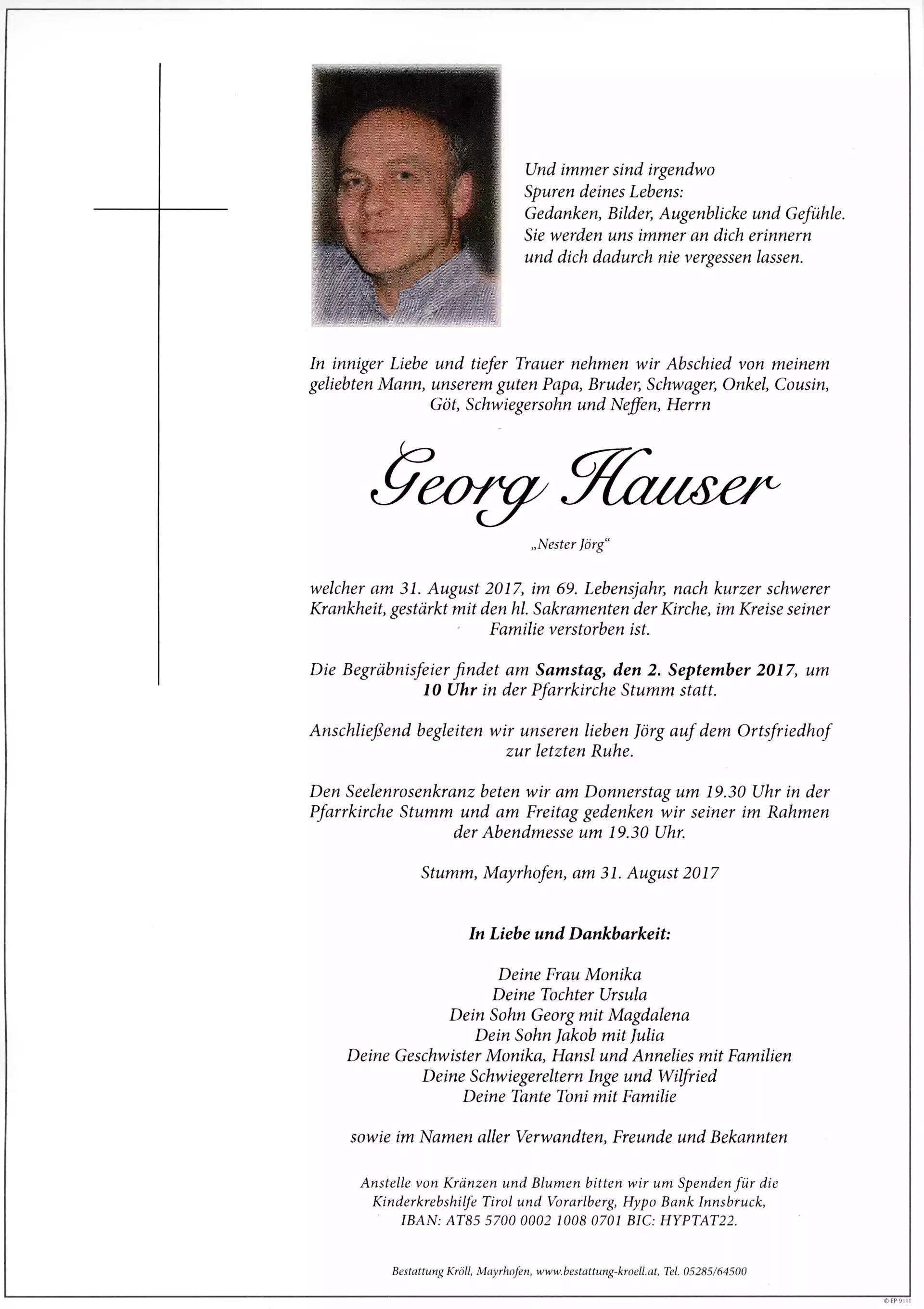 Parte von Georg Hauser